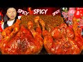 INSANELY Spicy Korean Chicken Thighs Black Bean Noodles Mukbang ️ EXTREMELY Spicy Challenge