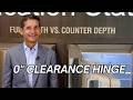 First Ever Counter-Depth Refrigerator with Zero Clearance Hinges