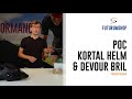 POC Kortal Race MIPS MTB Fietshelm Mat Wit/Zwart — video 3