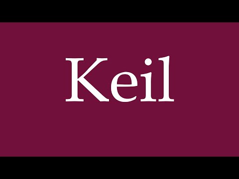 How to Pronounce ''Keil'' (Wedge) Correctly in German