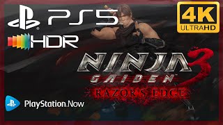 [4K/HDR] Ninja Gaiden 3 : Razor's Edge / Playstation 5 Gameplay (via PS Now)
