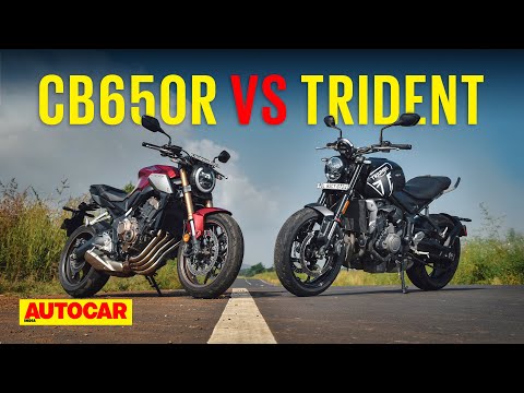 Honda CB650R vs Triumph Trident 660 - When two cylinders ain't enough | Comparison | Autocar India