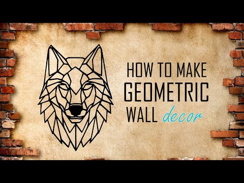 Geometric Wall Decor | DIY Simple Wall Decoration | Home Decor Ideas