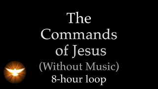 These things I command you Music-Free version of The Commands of Jesus film, for over 8 hours.