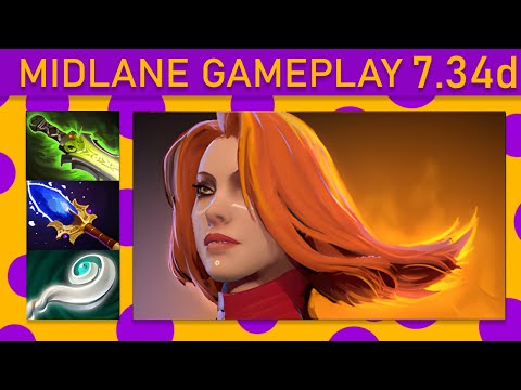 ⭐Lina 20+ Kills! Mid Gameplay - Dota 2 Top MMR