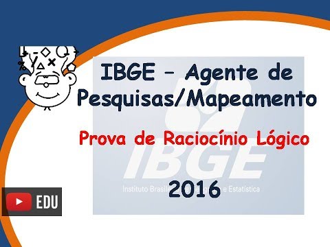 IBGE :: AGENTE PESQUISAS MAPEAMENTO - APM IBGE :: Raciocínio Lógico :: 2016