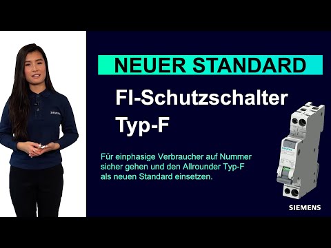 Neuer Standard in der Elektroinstallation: SENTRON FI-Schutzschalter Typ-F