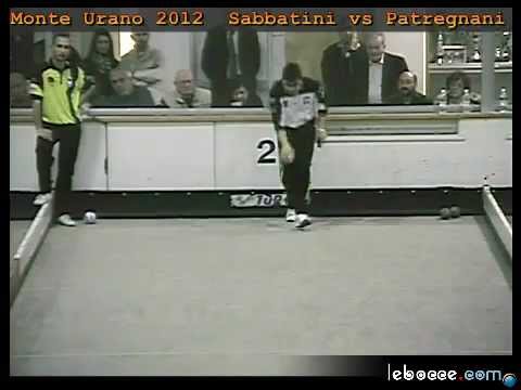 Marco Sabbatini bocciata spettacolare a Monte Urano (circuito FIB 2012)