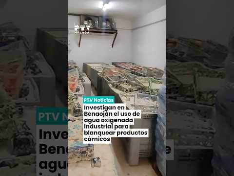 Investigan el uso de agua oxigenada industrial para blanquear carne en Málaga.