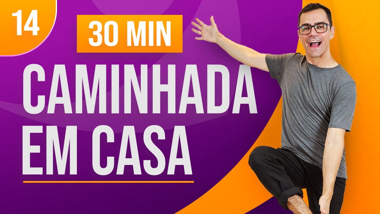 🌟 CAMINHADA EM CASA 14 | Acabe com a BARRIGA | Exercícios sem impacto para pochete | Aurélio Alfieri