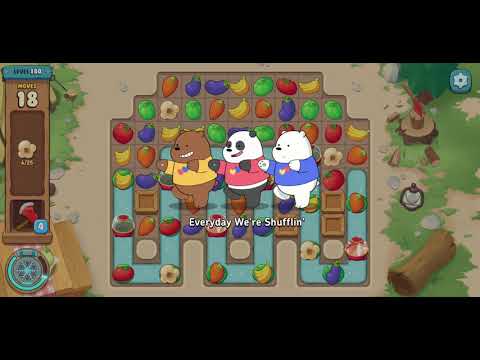We Bare Bears Match3 Repairs Level 180 - No Boosters