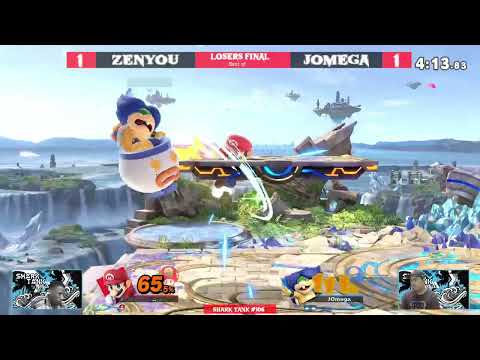 Shark Tank #106 Losers Final - Zenyou (Mario) Vs. JOmega (Bowser Jr.) - SSBU Tournament
