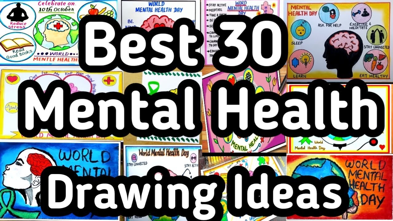 How To Draw World Mental Health DayPoster|WorldMentalHealthDayPosterDrawing| MentalHealthDayDrawing