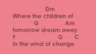 Scorpions chords+lyrics Wind of change