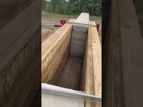 Inside a Rammed Earth Form