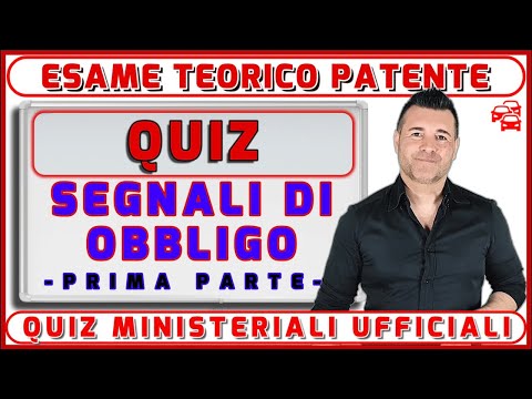OFFICIAL DRIVING LICENCE THEORETICAL EXAM QUIZ - MANDATORY SIGNALS - FIRST PART