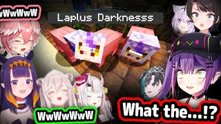 HoloGirls' Reaction To Laplus's Face On Pig's Body In Minecraft【Hololive】