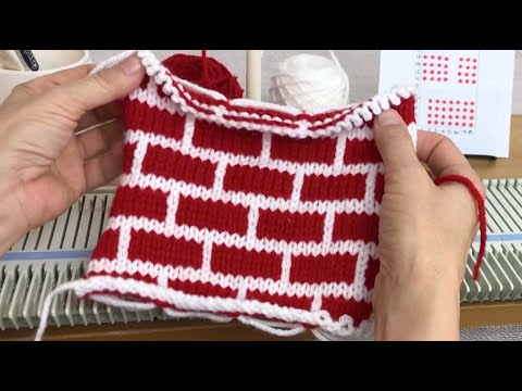 Fair Isle Brick Stitch on the KX350 or LK150 Knitting Machine