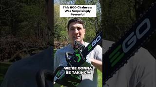 EGO 16-inch Chainsaw: Unboxing, Power Test & Review! #shorts