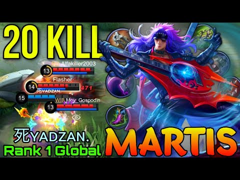 Feel My Wrath!! Martis 20 Kills Gameplay - Top 1 Global Martis by 死ʏᴀᴅᴢᴀɴ. - Mobile Legends