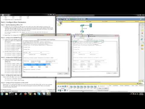 Cisco Packet Tracer 7.3.2.8 Configuring GRE Over IPsec