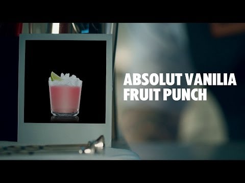 ABSOLUT VANILIA FRUIT PUNCH DRINK RECIPE - HOW TO MIX
