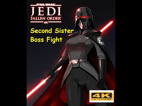 Star Wars Jedi : Fallen Order Boss Fight : Second Sister (2nd Encounter) (4K)