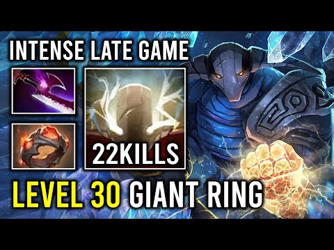 LEVEL 30 Giant Ring Intense Late Game Cleave 7.37 Max Slotted Hard Carry Sven Dota 2