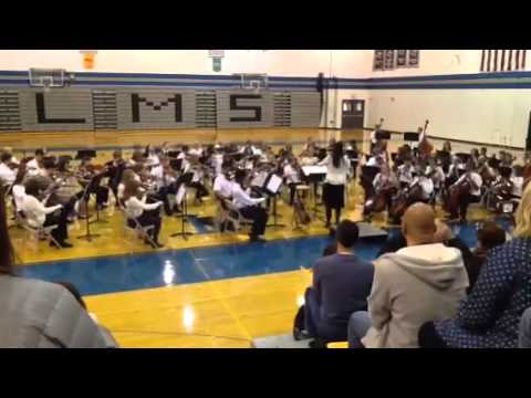 Liberty Middle School Orchestra performing Ashokan Farewell- October 24, 2013
