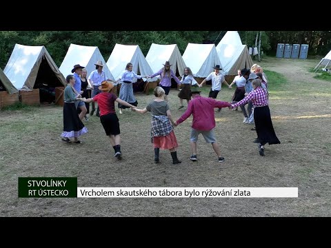 Stvolínky: Vrcholem skautského tábora bylo rýžování zlata