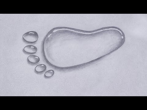 How to Draw a Water Drops of Baby Foot
