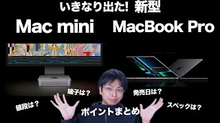 いきなり発表!新型Mac miniとMacBook Proのポイントまとめ解説!