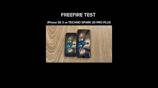 Download lagu TECNO SPARK 20 PRO  vs IPHONE SE FREEFIRE TEST mp3