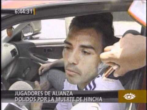 Jugadores de Alianza lamentan muerte de hincha