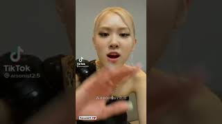 Lisa imitating Rosé "no more video camera-ahhh"😳❤️ #blackpink #rosé #lisa #jisoo #jennie #shorts