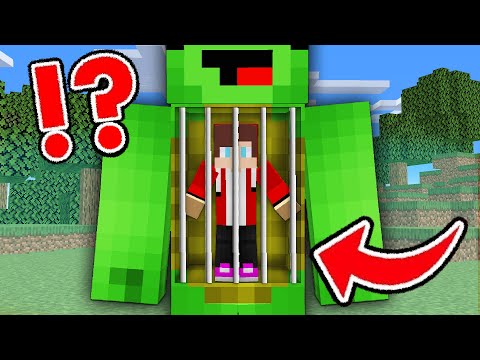 Funny Mikey - JJ Escape from Prison inside Scary Mikey in Minecraft? - Maizen Mizen Mazien JJ and Mikey