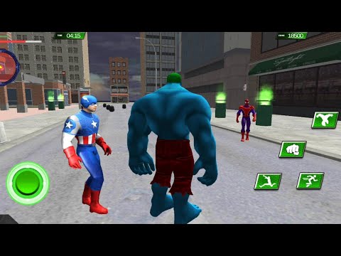 Monster Hero Vs Spider Vs Captain Hero Vs Ironman Vs Batman Vs City Gangster - Superhero Walkthrough