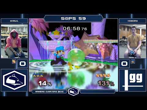 S@PS 59 Melee Singles - Khalil (Fox) vs Hoborg (Luigi) - Winners Quarters