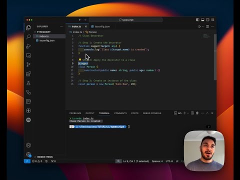 Tutorial on using Decorators in Typescript. Class, Method and Property Decorators