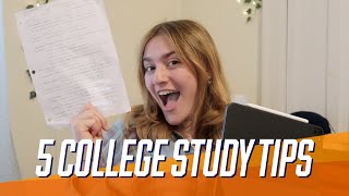 5 College Study Tips | Syracuse University
