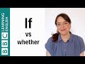 If Vs Whether English In A Minute