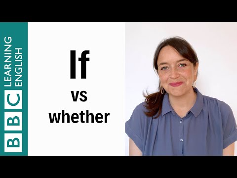If vs Whether - English In A Minute