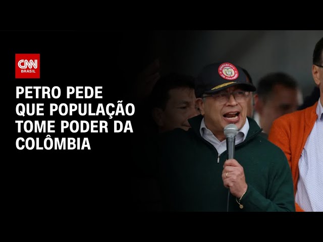 Petro pede que população da Colômbia "tome o poder" se ele sofrer violência | CNN NOVO DIA