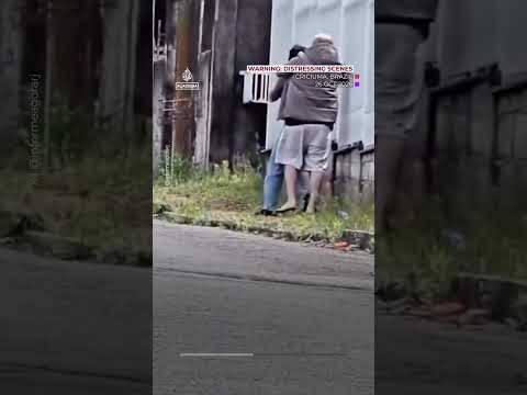 Man with fake gun shot after using abused partner as shield | AJ #shorts