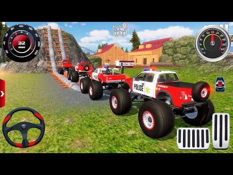 Juegos De Carros - Police Monster Truck Stunts Driver Simulator 3D #1 - Android / IOS Gameplay [FHD]