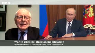 Vladimir Putin announces partial military mobilisation to fight Ukraine war – BBC News
