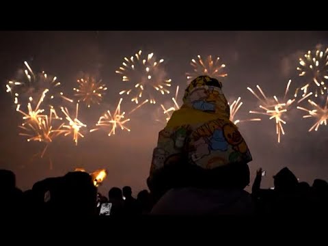 Video Thumbnail: Eco-friendly fireworks light up sky for early New Year celebrations in China