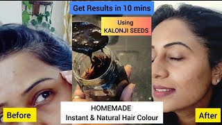 Homemade Instant Natural Hair Colour | Grey to Black in 10 mins | No Chemical No side-effects