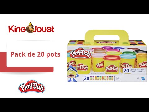 Play-Doh – 20 Pots De Pate A Modeler - Super Couleurs - 84 G