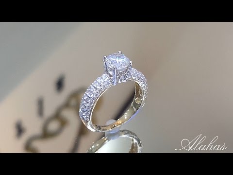 Anillos de compromiso de Oro 14k y zirconias de alta calidad!